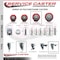 Service Caster 4 Inch Red Polyurethane Wheel Swivel 58 Inch Threaded Stem Caster Total Lock Brake SCC SCC-TSTTL20S414-PPUB-RED-58212 - alternate 2